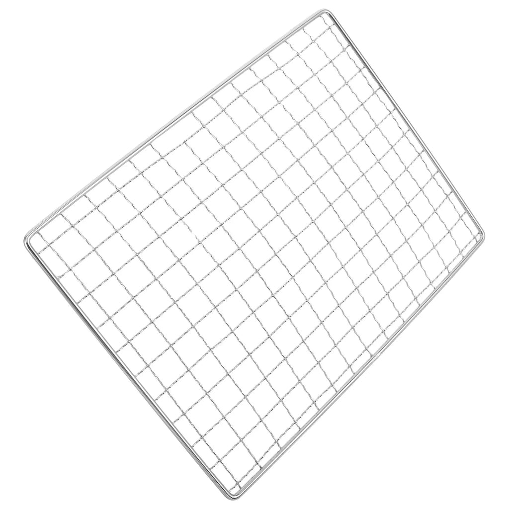 Stainless Steel Grill Mesh Mat Non Stick Bbq Cooking Wire Mesh Net Barbecue Baking Roasting Mat for Outdoor Camping Picnic