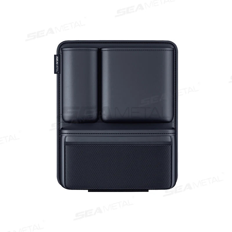 SEAMETAL High-Capacity Car Trunk Storage Bag Leatherette Seat Back Organizer Bag Detachable Hanging Universal Car Storage Pocket