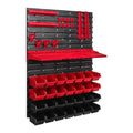 Tool Organizer Wall Mount Heavy Duty Tool Shelf 28 Stacking Boxes Multi-Function Storage Rack Tool Holder for Workshop Pegboard