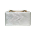 Women's Elegant Evening Clutch Bags Fashionable Mother of Bride/ Groom Green Purse Rhinestone Buckle Pleated Surface Square Bag