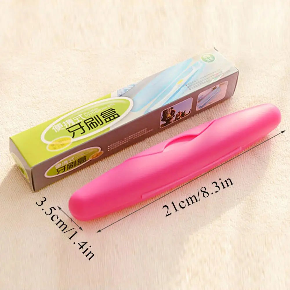 21*3.5cm Travel Tootbrush Box Dustproof Waterproof Toothbrush Protector Portable Toothbrush Storage Box Wholesale Available