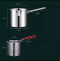 304 Stainless Steel Deep Fryer with Frying Basket Multifunction Small Pot Kitchen Specific Frying Chicken and Other Cooking Tool