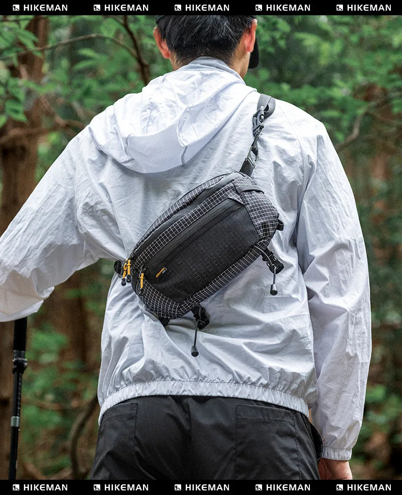 HIKEMAN Outdoor High Capaci Tactical Chest Bag Waterproof Hiking Sports Waist Bag Bapa Extension Bag Casual Sle Leisure Scene