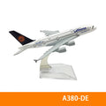 6Inch 15CM A380 A350 A330 A320 Concorde Diecast Airplane Model For Gift Collection