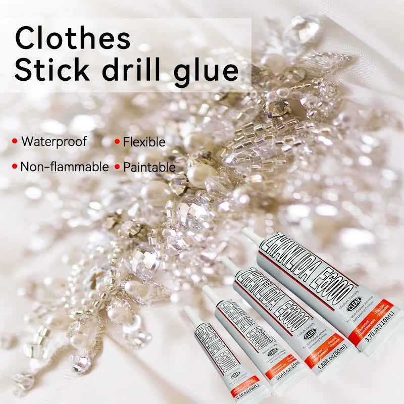 Jewelry Rhinestone Glue E6000 Clear Contact DIY Pen For Phone Case Handicrafts Repair Kawaii Plush Toys Ring Gemstone Clothes