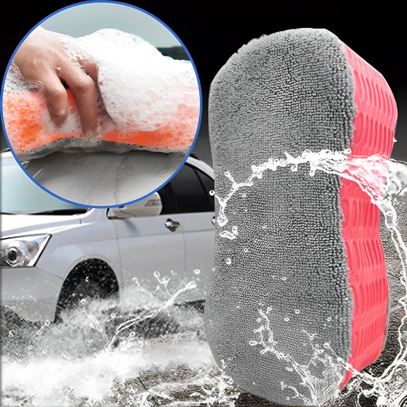 1/2Pcs Car Wash Sponges Wheel Cleaning Sponge Tire Wash Wiper Suction Sponge Pad Wax Polish Brushes Car Washing Accessories Tool