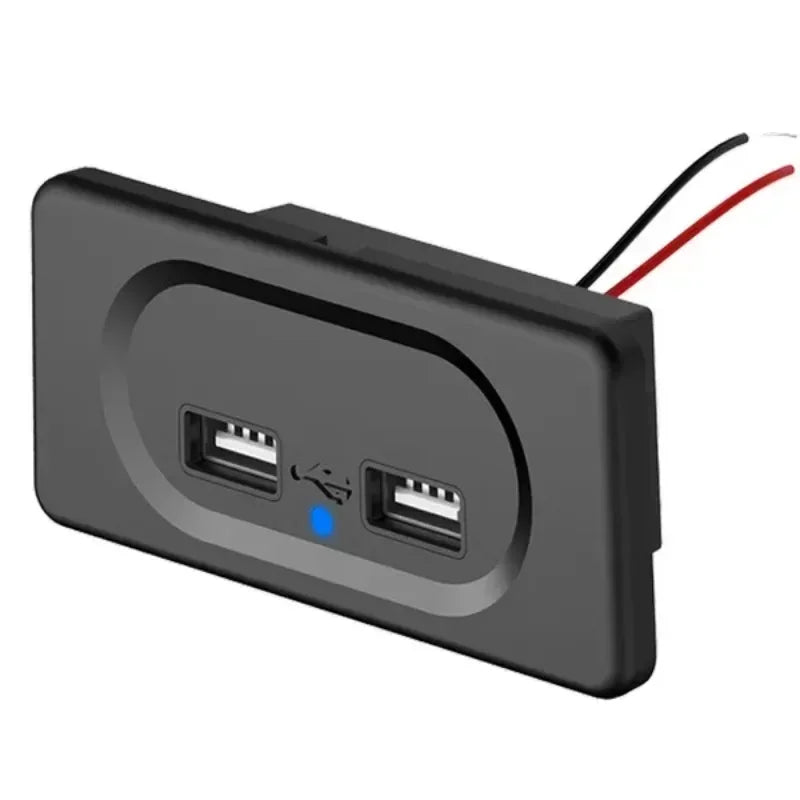 1 Pc Dual USB Charger Socket 3.1A 12V 24V for Motorcycle Auto Truck Boat Car Power Adapter Outlet