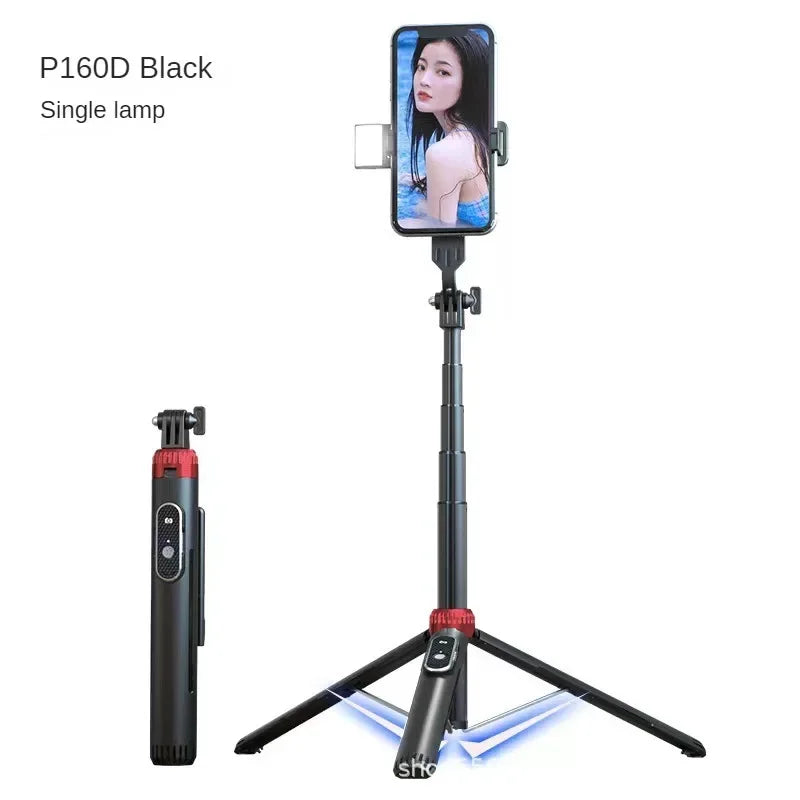 LISCN 160CM Phone Tripod & Selfie Stick Extendable Cell Phone Tripod Stand with Wireless Remote and Phone Holder