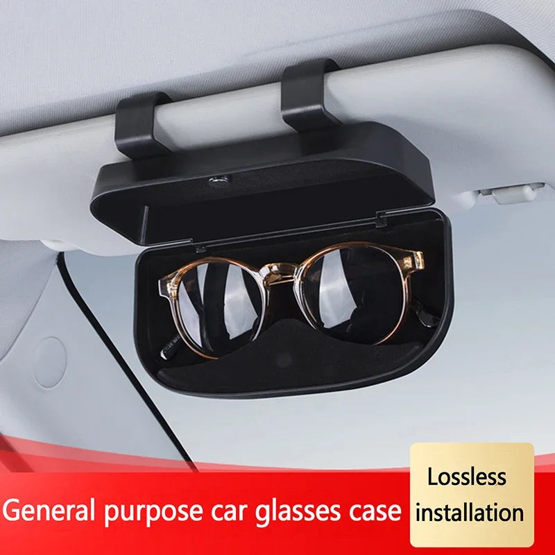 Car glasses case, car glasses clip, glasses holder, multifunctional car sun visor storage, sunglasses holder