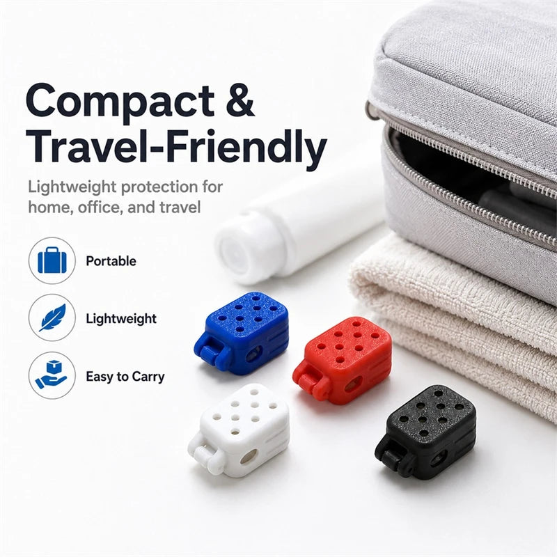 3/6pcs Electric Toothbrush Head Travel Case – Ventilated Protective Cover, Clean & Lightweight for Storage