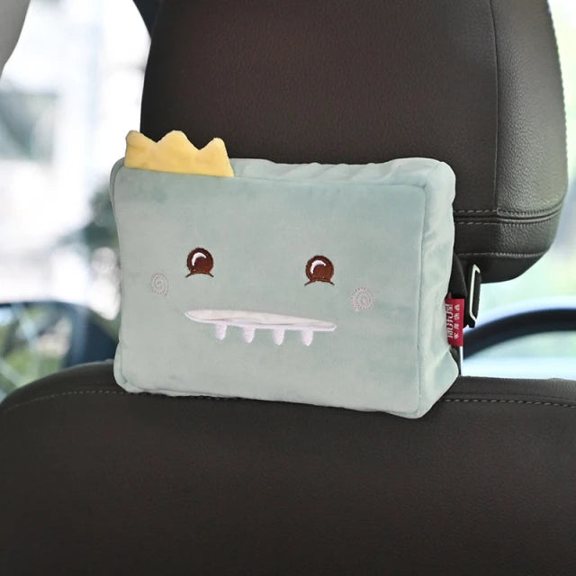 Car Tissue Box Cute Plush Animals Napkin Tissue Paper Holder Portable Drawer Box Car Styling Multi-function Car Supplies Women