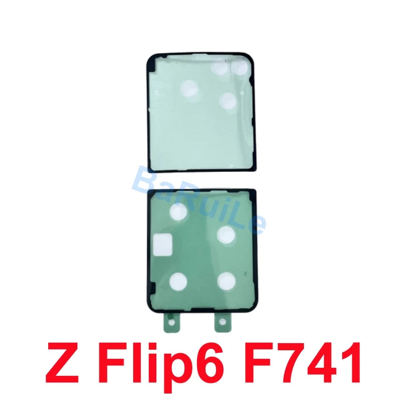 BaRuiLe 2pcs Waterproof Adhesive Sticker for Samsung Z Flip 3 4 Fold 3 4 5 6 F936 F721 F711 Back Battery Cover Door Tape