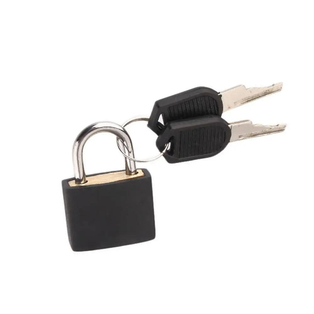 23mm Small Mini Travel Supplies Dormitory Appliances Suitcase Padlock Small Luggage Lock with 2 Keys Cabinet Door Bookbag