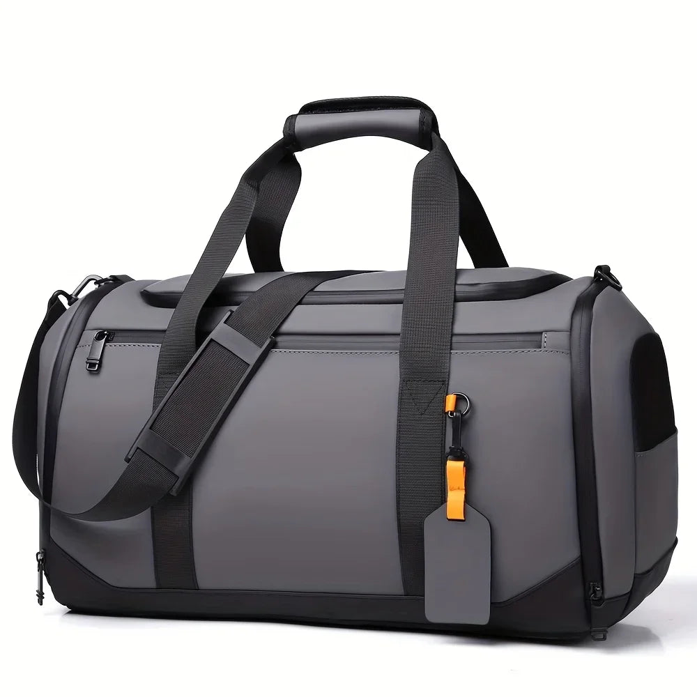Large Capacity Carry on Travel Bag for Men Spacious Sports Gym Bag with Multiple Compartments Weekend Overnight Duffel Bag
