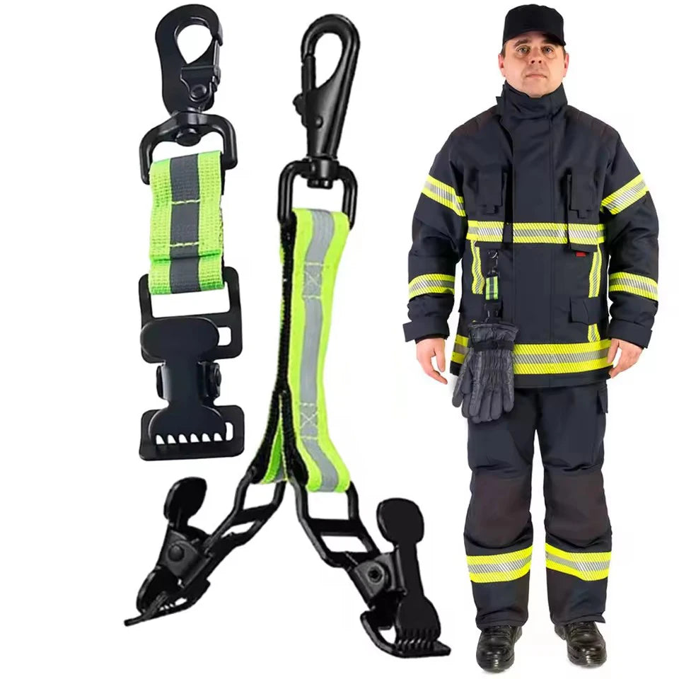 Portable Firefighter Safety Glove Strap Universal Hanger Guard Gloves Keeper Gloves Clamps Multifunction Durable Mitten Clips