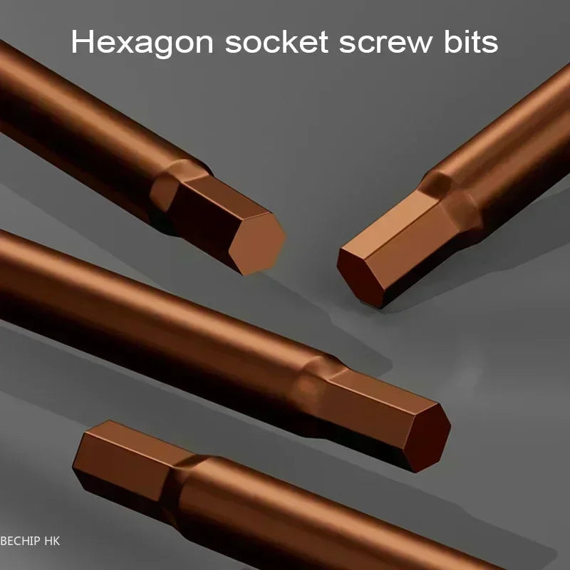 2025 New Internal Hexagonal Screwdriver Small Wrench Hexagonal Star Set Tool Extended Straight Shank Hexagonal Edge Bicycle