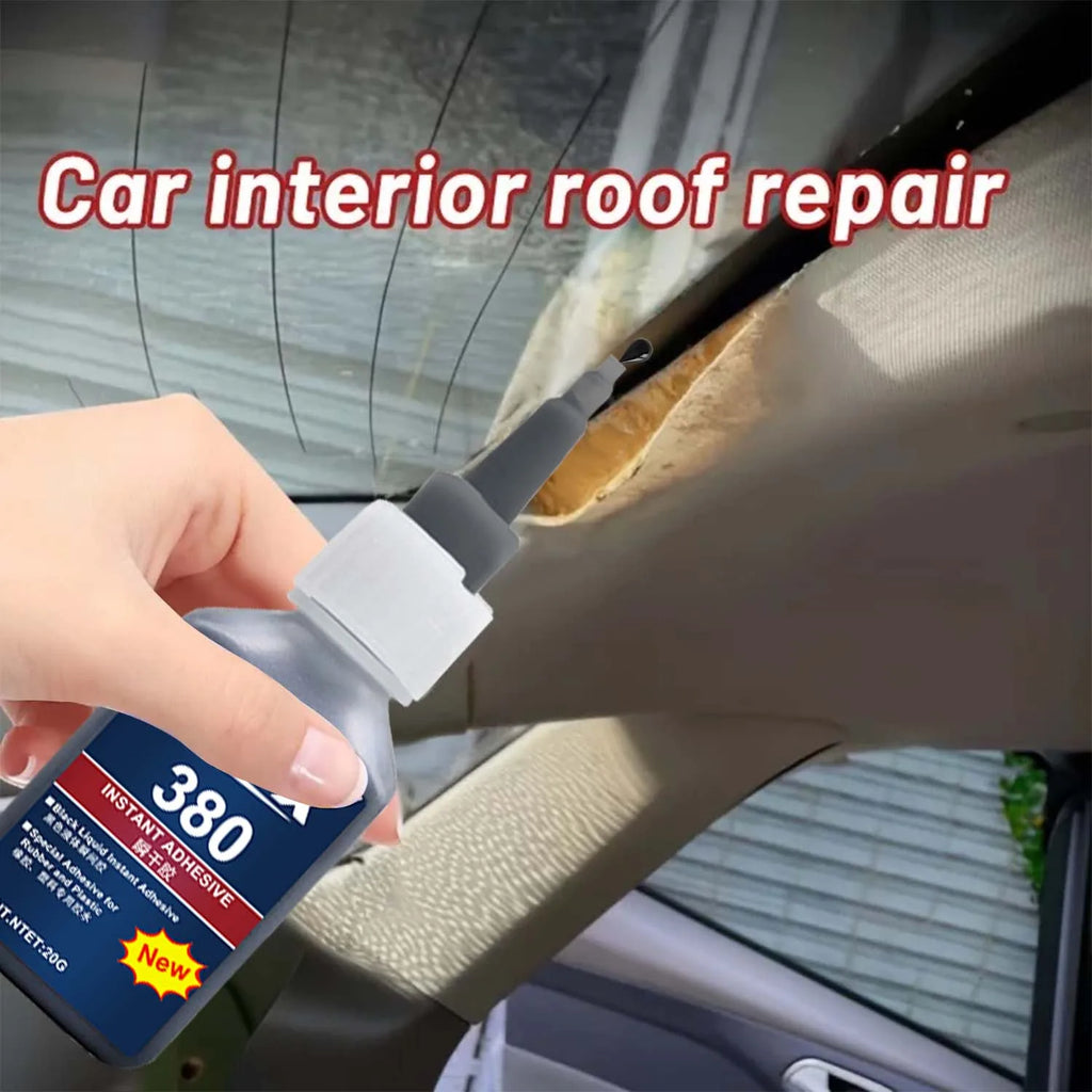 380 Automotive Sealant Adhesive Adhesive Strong Quick Dry Flexible Bond for Automotive Seats Steering Wheel Sofa & Furniture 20g