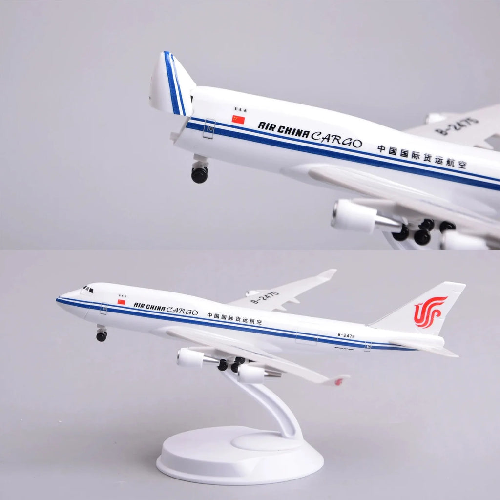 20CM Scale Aircraft AIR CHINA Cargo B747 Airlines Openable Cargo Door ABS Model Miniature Airplane Toy Model Boys Toys Children
