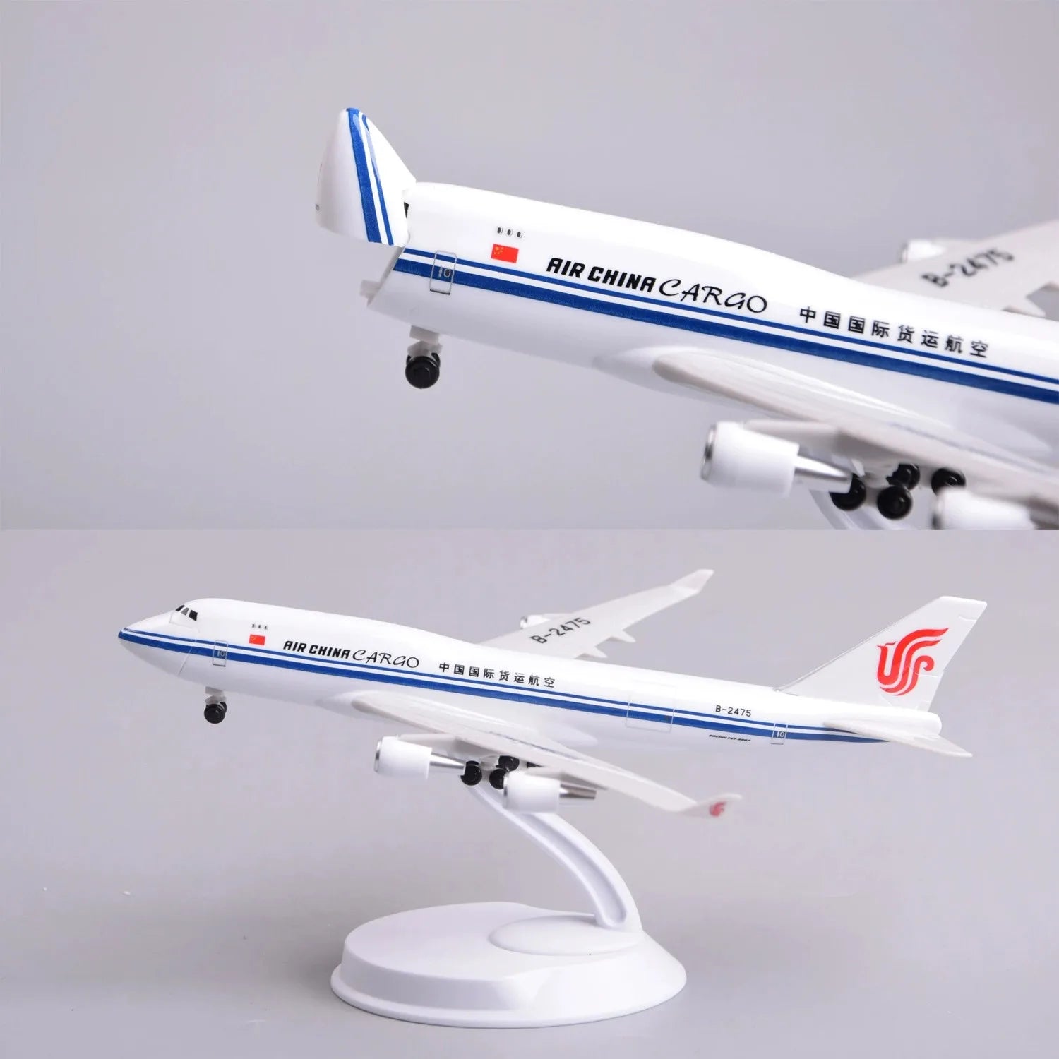 20CM Scale Aircraft AIR CHINA Cargo B747 Airlines Openable Cargo Door ABS Model Miniature Airplane Toy Model Boys Toys Children