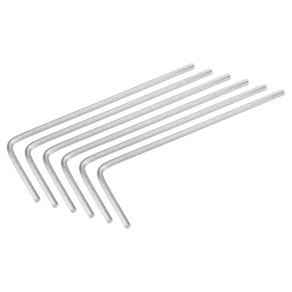 6Pcs 1.3mm Hex Key Wrench L Shaped Long Arm CR-V Repairing Tool for Driving Internal Hexagon Socket Screws