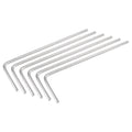6Pcs 1.3mm Hex Key Wrench L Shaped Long Arm CR-V Repairing Tool for Driving Internal Hexagon Socket Screws