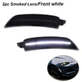 LED Side Marker Lights Assembly Smoked Lens for 2016-2023 Mazda MX-5 Miata ND Front Amber & Rear Red Fender Side Marker Lamp
