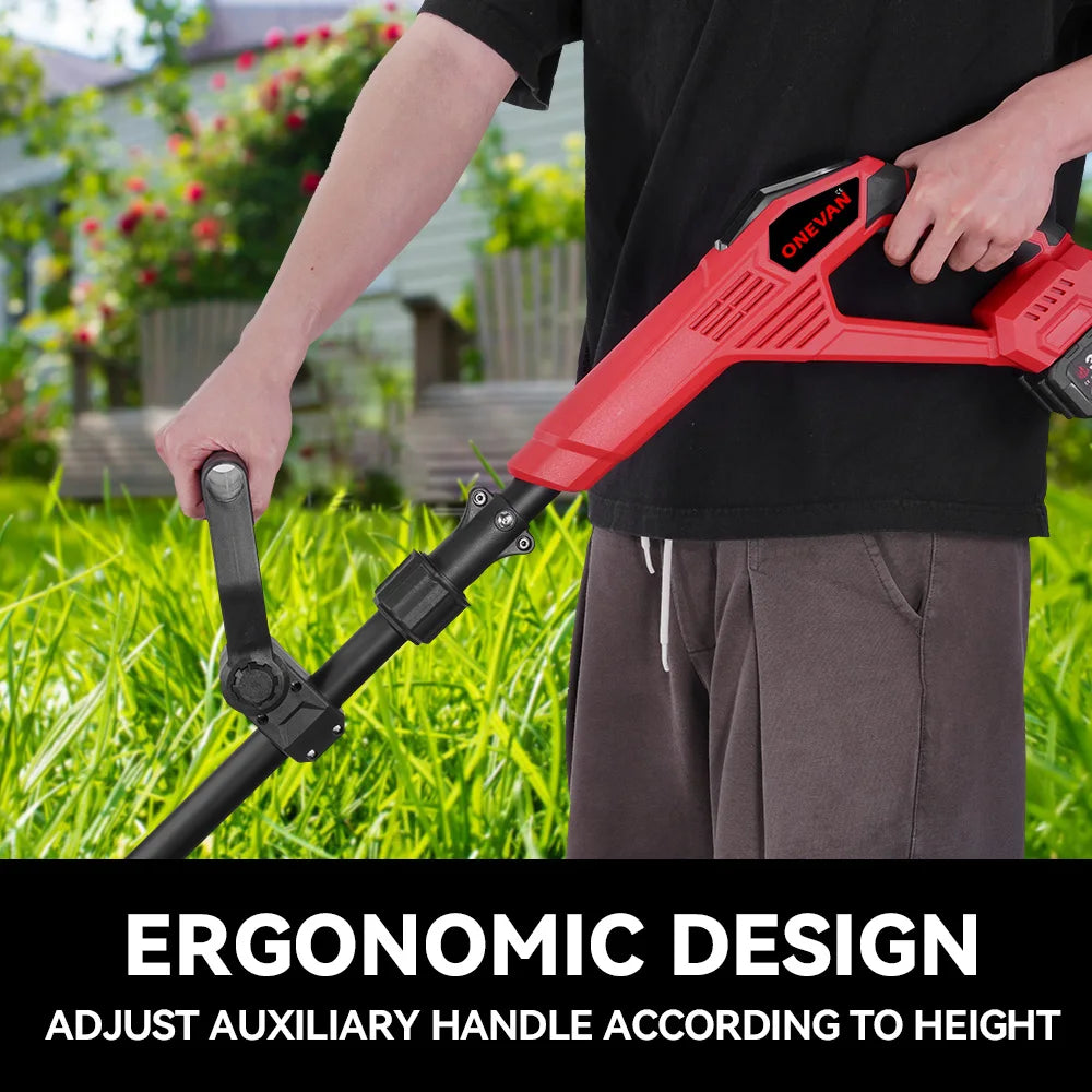 ONEVAN 4000W Electric Tiller Cultivator Portable Grass Trimmer Handheld Cordless Garden Soil Turning Tool For Makita Battery Pin