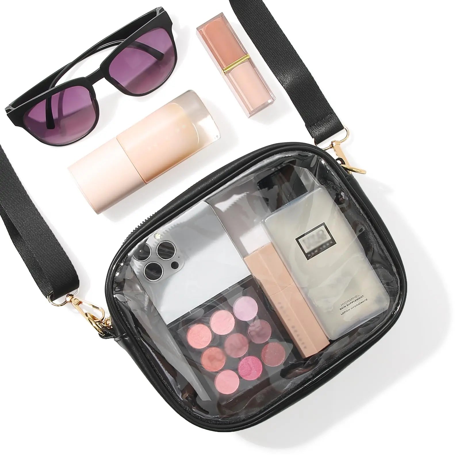 Clear Bag Stadium Approved, Crossbody Transparent Bag for Concerts Sports Events, Purses for Men & Women