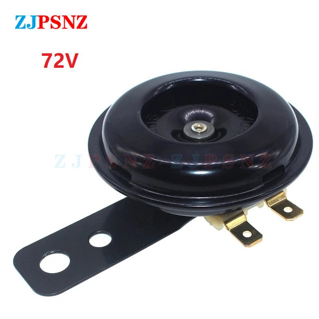 6V 12V 24V 36V 48V 60V 72V Horn E-bike Motorcycle Scooter Horn Kits Round Super Loud Horn Speaker Scooter Mopeds Waterproof