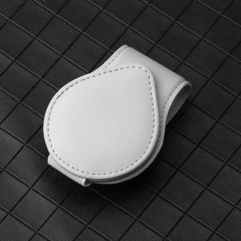 Leather Sunglasses Clip Sun Visor Car Interior Card Ticket Fastener Portable Sunglasses Holder Clips Auto Interior Accessories