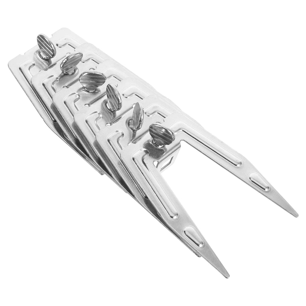 6 set Stainless Steel Rotating Chicken Forks Turkey Roast Bbq Meat Grilling Supplies Barbecue Accessories Oven Grill Rack