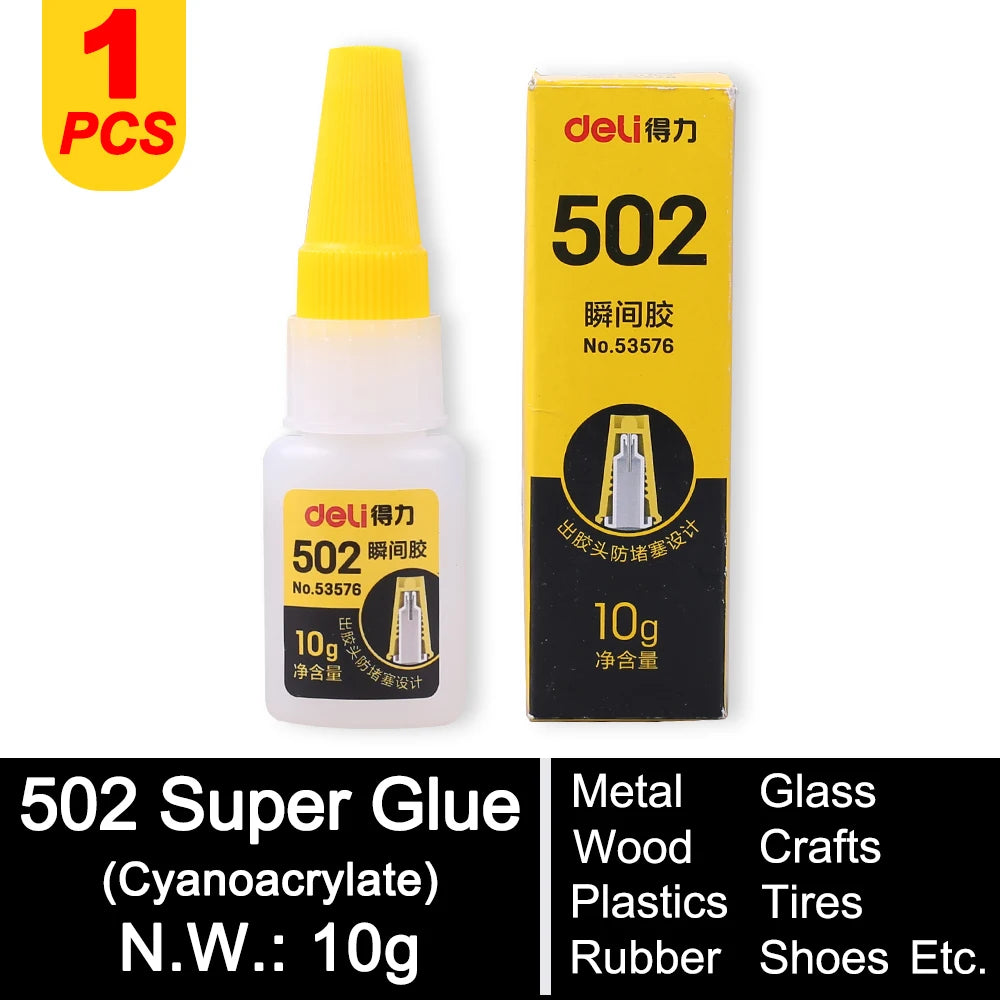 Professional Super Glue Extra Strong 502 Fast Instant Adhesive Cyanoacrylate Hardware Metal Cars Wood Craft Hobby Seconds Bond