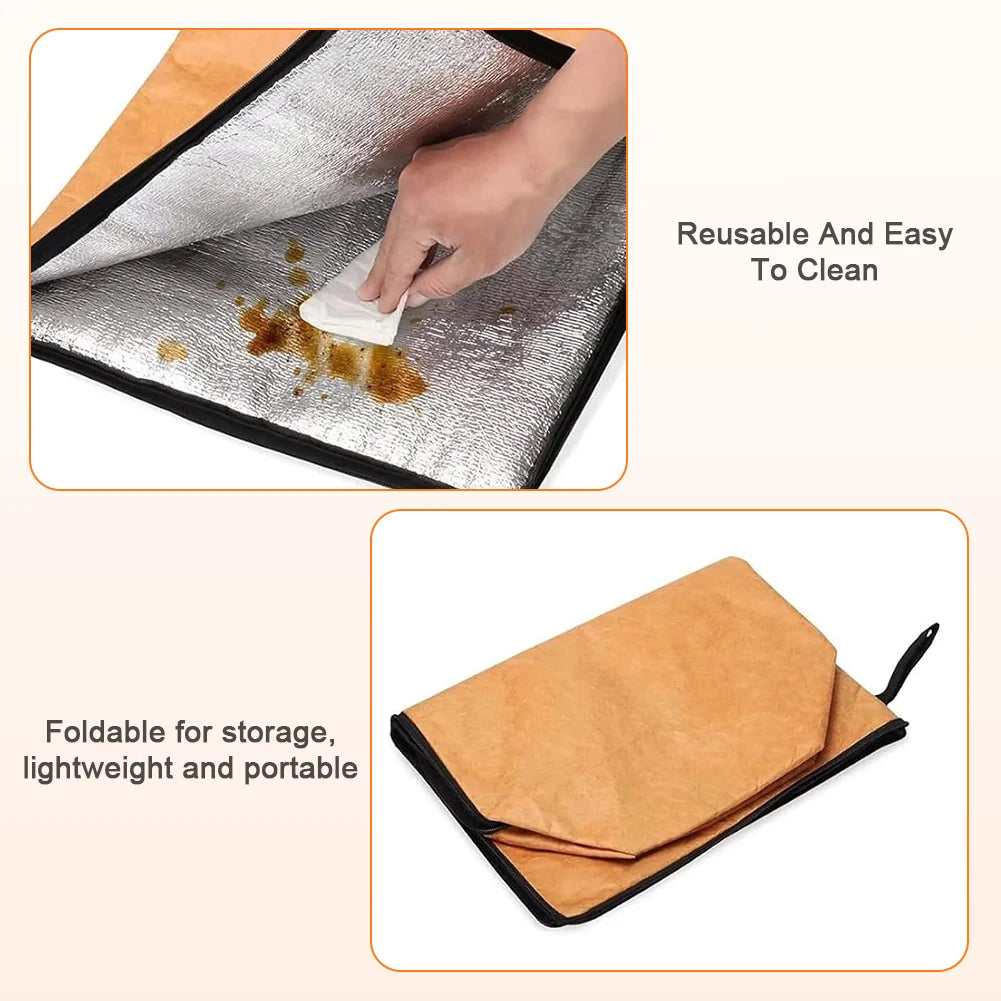 BBQ Blanket for Resting Meat 21in Barbecue Blanket BBQ Meat Blanket BBQ Accessories for Large Brisket/Beef/Turkey Gifts for Men