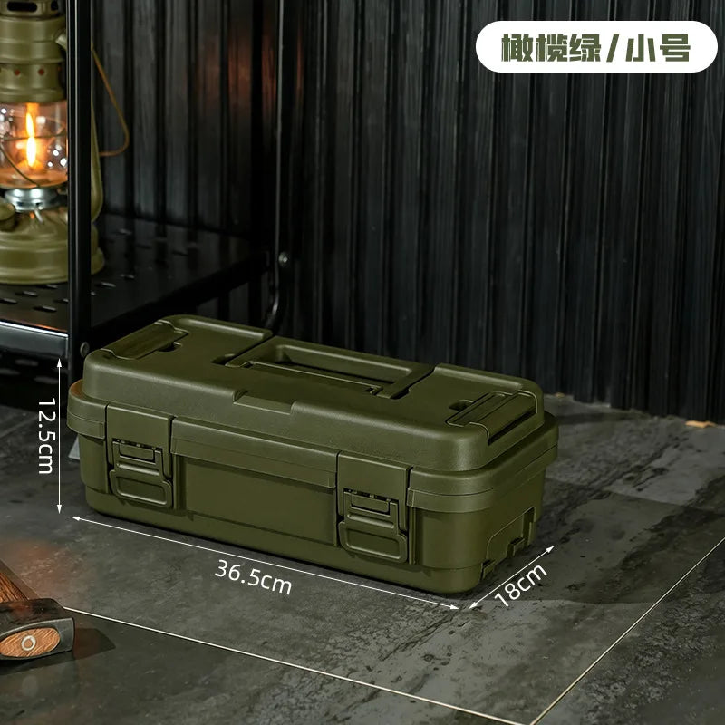 Tool storage box, gardening toolbox, painting tool storage, hardware set storage, plastic thickening, car mounted layering