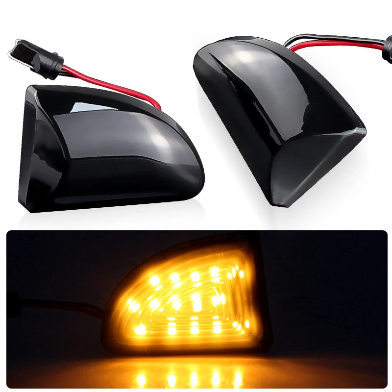 2PCS Canbus For Smart Fortwo W451 Coupe Cabrio 07-15 Clear/Smoked Lens LED Side Marker Lights Turn Signal Lamps Car Accessories