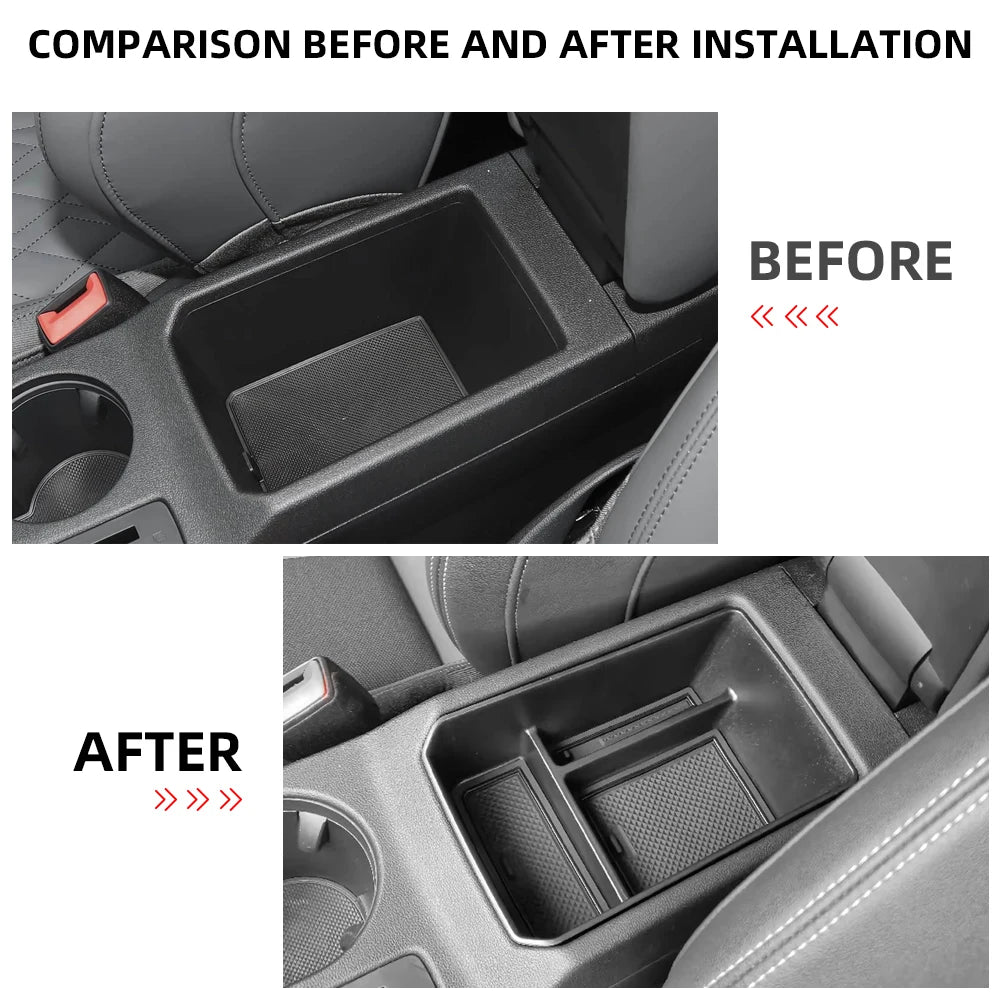 For Audi A3 8Y 2024 2025 2026 Armrest Storage Box Center Console Tray Holder Organizer Plate Stowing Car Interior Accessories