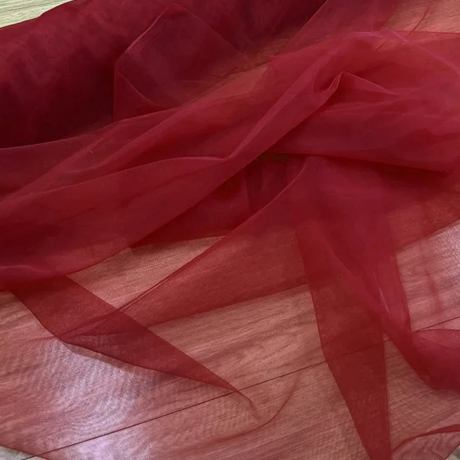 Burnt Orange Soft Tulle Fabric - Wedding Decor Curtains, Chair Covers, Tutu Skirts & DIY Crafting Mesh Material