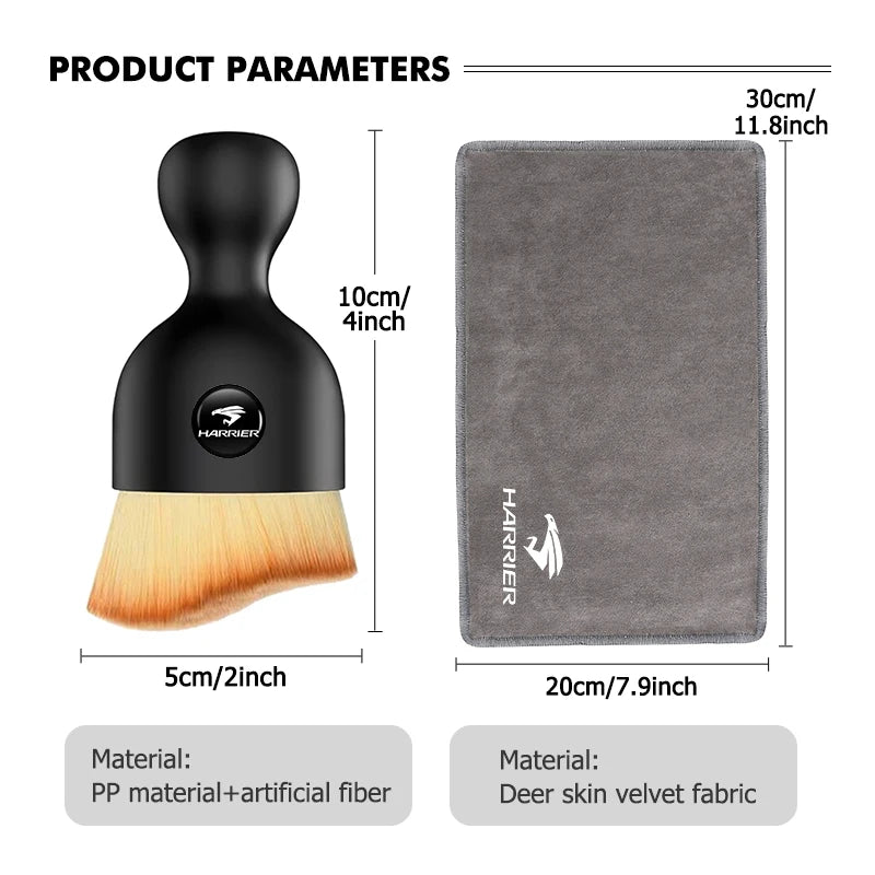 Car Wash Towels Microfiber Rag Cleaning Brush Auto Accessories For Toyota Harrier 30 60 80 XU30 XU60 XU80 2022 2023