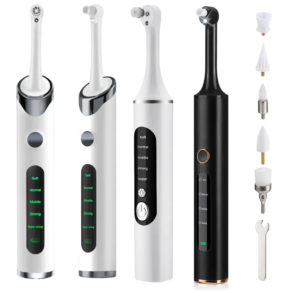 Multifunctional Electric Teeth Polisher Tooth Cleaning Tool Teeth Stains Cleaner Oral Care Brush for Daily Use