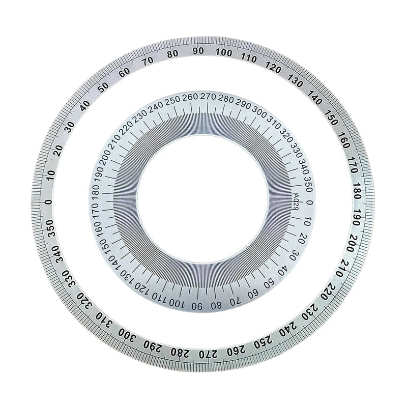 Stainless Steel Lathe Dial Disc 360 Degree Disc Universal Measuring Disc (Diameter:70 110 120 130 90 120 170 190 200MM)