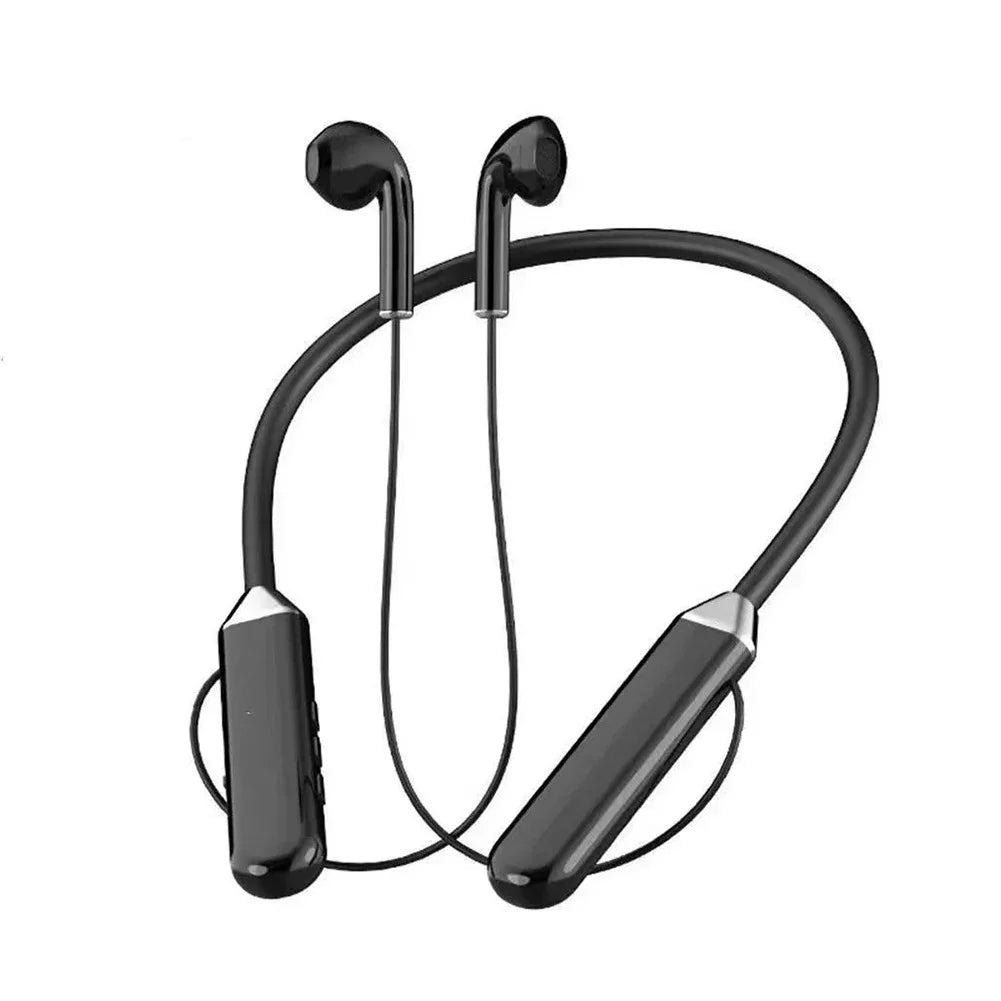 Neckband 5.2 Bluetooth Headphones Extra Long Standby Stereo Noise Reduction Earplug Sports Headphones With Digital Display