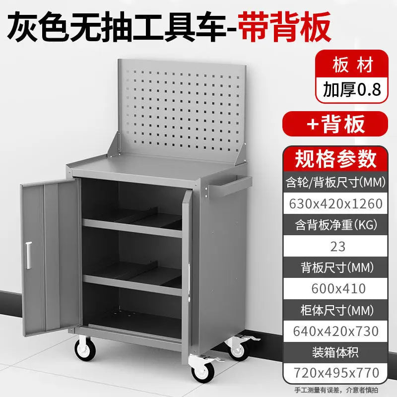 Equipment System Tool Cabinet Wheel Sleek Pump Workshop Tool Cabinet Auxiliary Organizers Tools Packaging Lemari Alat XYGJG