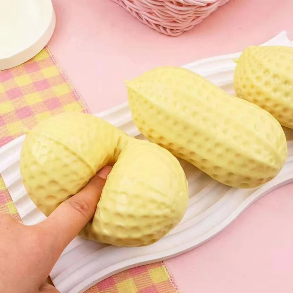 Squishy Toys Peanut Model Stress Relief Soft Butter Texture Squishies Fidget Tool Anti-Stress Gift Kids Adults Birthday Favor