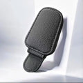 Magnetic Car Sunglasses Holder Clip Sun Visor Glasses Clips PU Leather Magnetic Suction Ticket Card Clip Auto Accessories