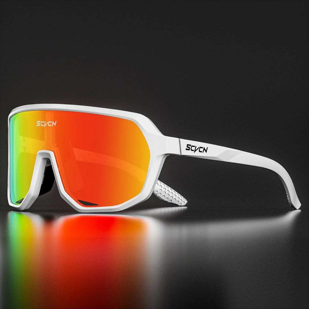SCVCN UV400 HD Hiking Sports Sunglasses Stylish Outdoor Windproof Glasses Cycling Running and Rock Climbing Driving Sunglasses