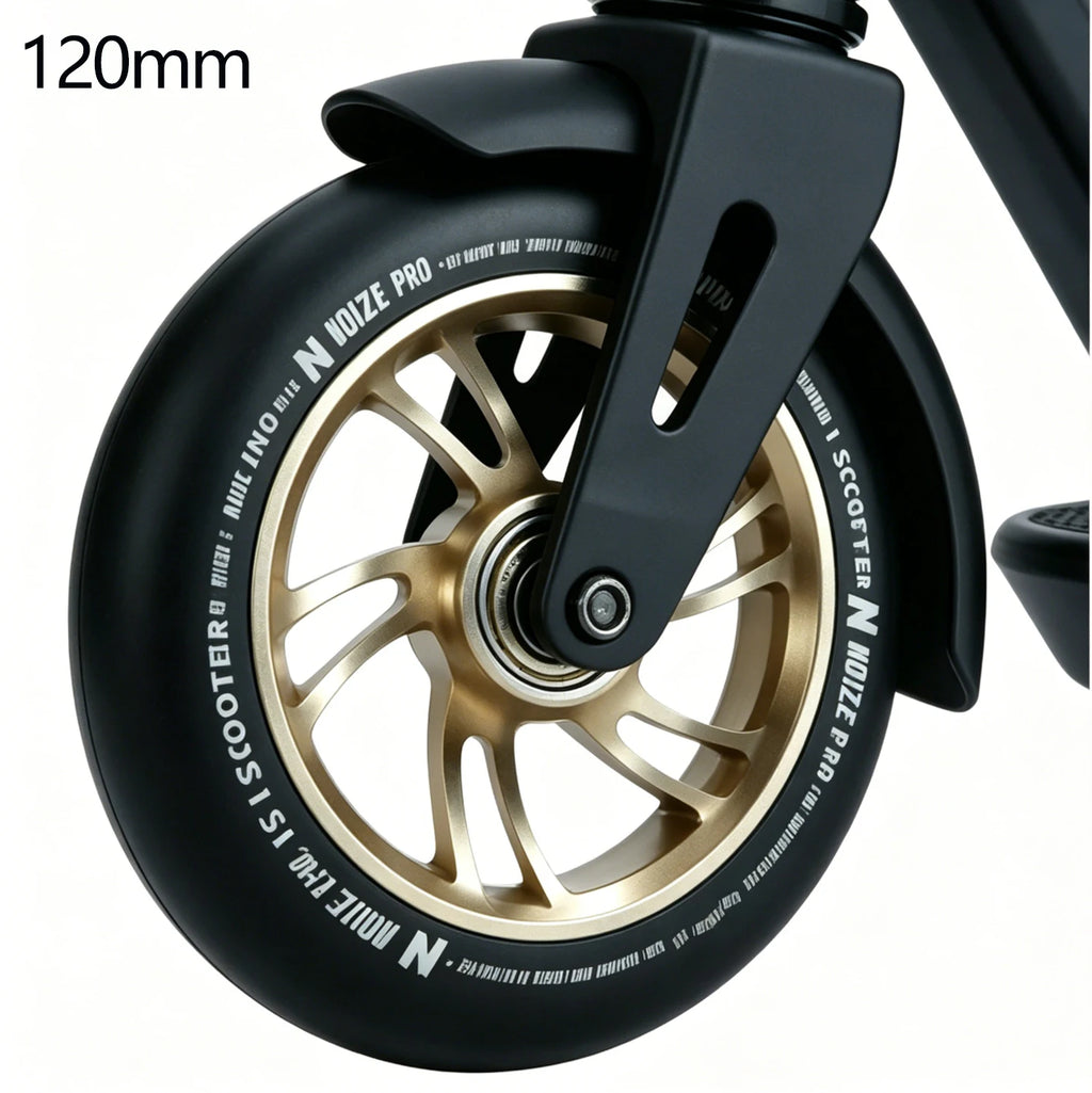 100/110/120mm Extreme Scooter Wheel, Aluminum Alloy Hub Impact Wear Resistant, Freestyle Racing Replacement Accessory