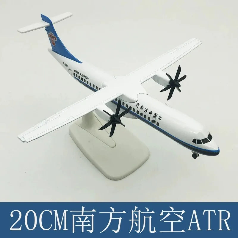 20cm Scale Diecast Metal Planes Southern Airlines ATR Airlines Child Toy With Landing Gear Plane Model Airplane Aircraft Model