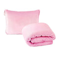 Coral Fleece Airplane Blankets Soft Warm Fluffy Multi Functional Portable Cuddle Cution Pillow 2 in 1 Travel Blankets