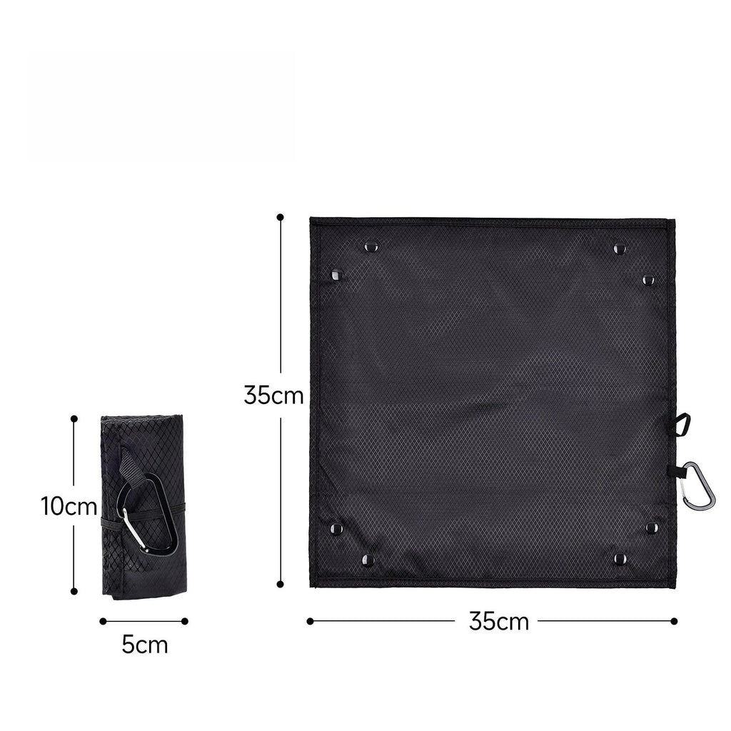 Folding Seat Cushion Outdoor Portable Ultra Light Small Ground Pocket Tray Storage Camping Music Festival Moisture-proof Pad