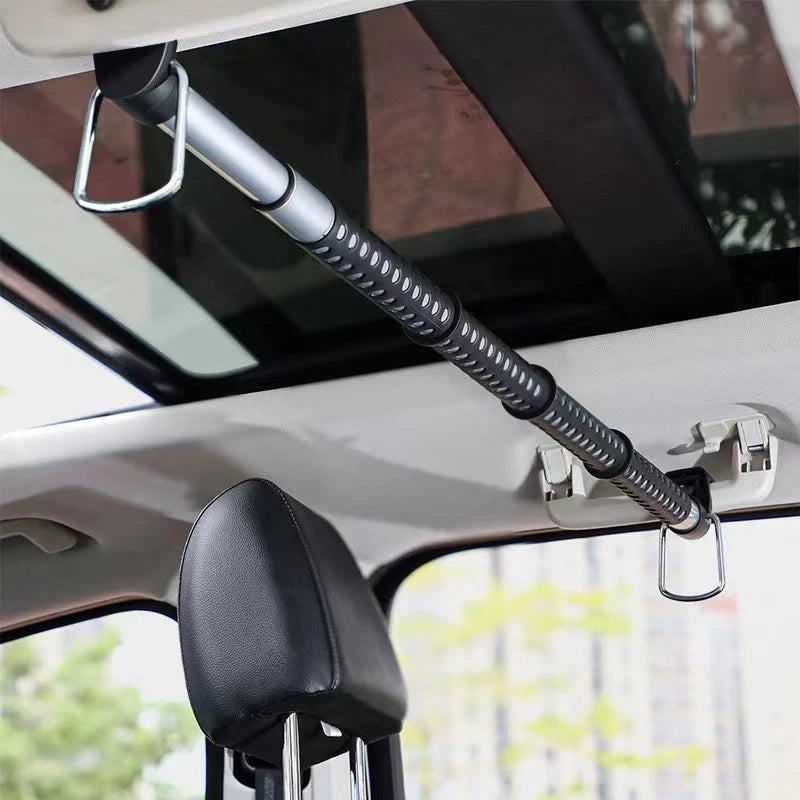 RV Car Hanger On-board Telescopic Clothes Drying Rod for Car Travel Luggage Self Driving Product Clothes Coats Bags Rack